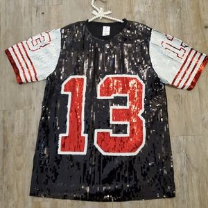 Karachic Sequin Number 13 Top NWT